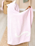 JoJo Maman Bébé Pink Cat Large Hooded Towel, UK version