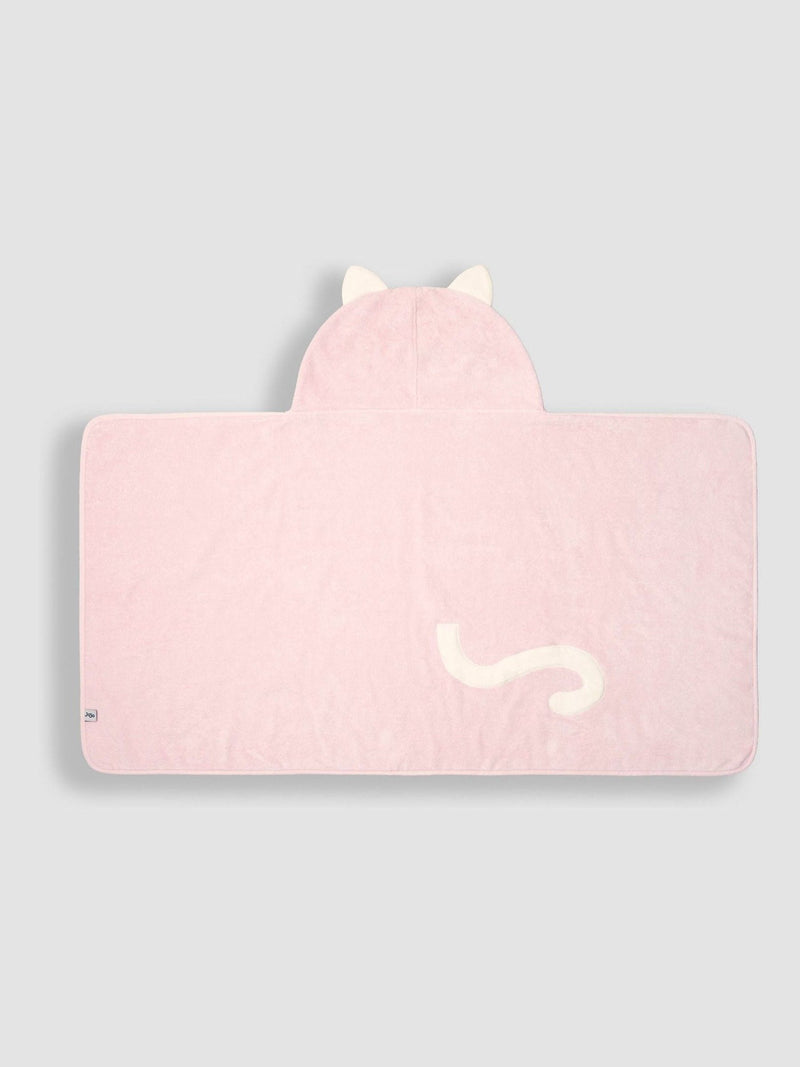 JoJo Maman Bébé Pink Cat Large Hooded Towel, UK version