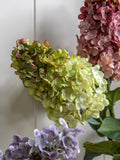 Gallery Home white artificial vintage cone hydrangea stems 12 stems, UK version
