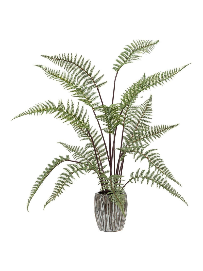 Gallery Home grey faux fern in ceramic pot, 91cm tall, UK version