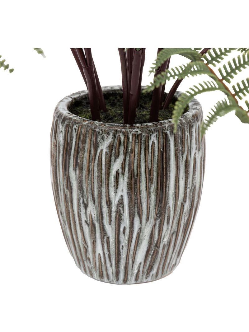 Gallery Home grey faux fern in ceramic pot, 91cm tall, UK version
