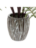 Gallery Home grey faux fern in ceramic pot, 91cm tall, UK version