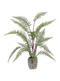 Gallery Home grey faux fern in ceramic pot, 91cm tall, UK version