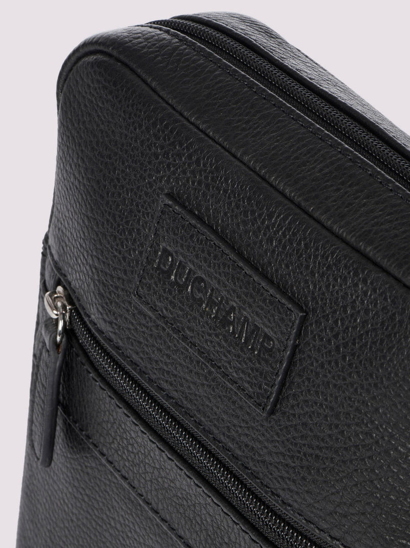 Duchamp black men's cross-body bag, UK version