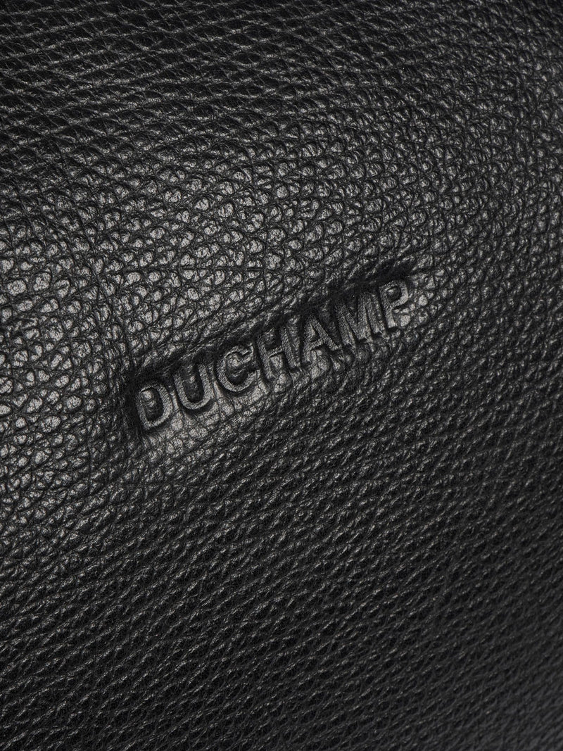 Duchamp black leather weekend bag, UK version