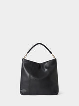 Next Osprey London Black Large Carina Leather Hobo Bag- Buy online at McGrocer