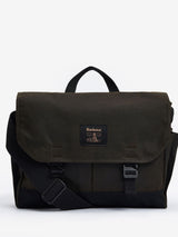 Next Barbour Green Field Wax Messenger Bag- Buy online at McGrocer