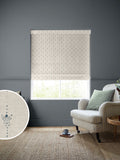 Emily Bond Fowey Blue Honor roman blind, UK version