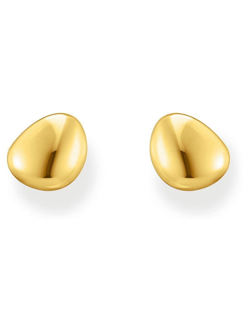 Thomas Sabo gold tone flat stud earrings (British brand)