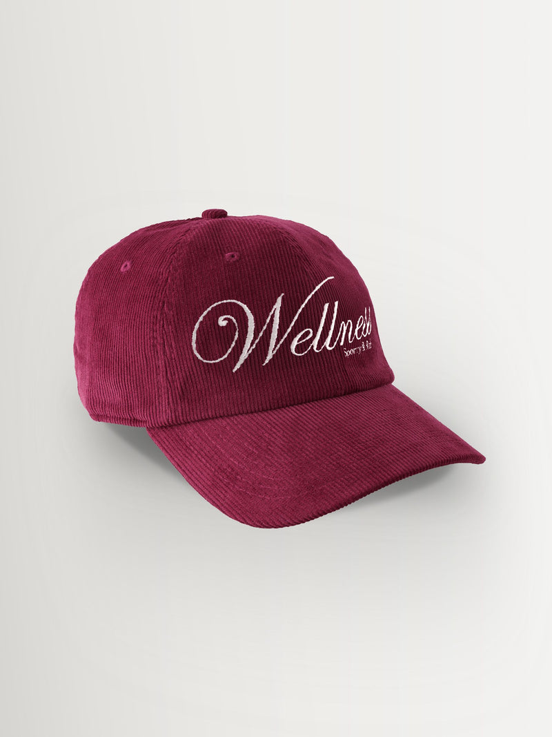 Sporty & Rich red corduroy hat (British brand)