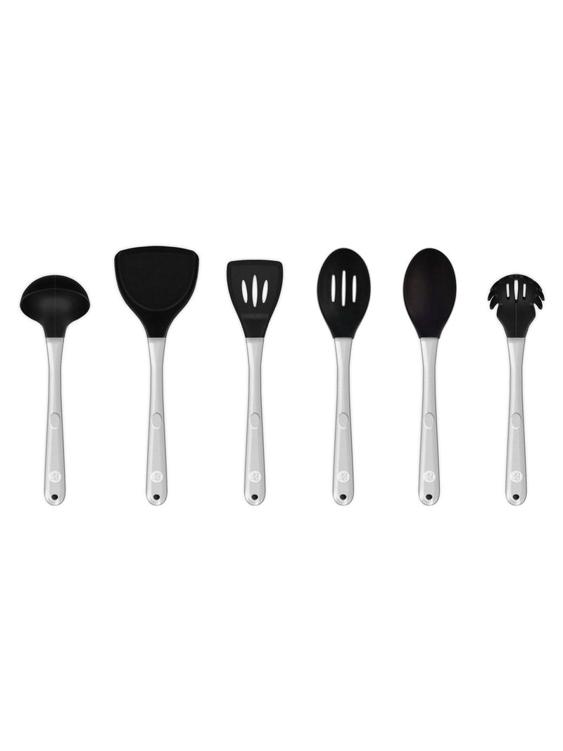 Good Food 6-piece black cooking utensil set, UK version
