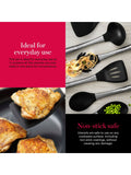 Good Food 6-piece black cooking utensil set, UK version