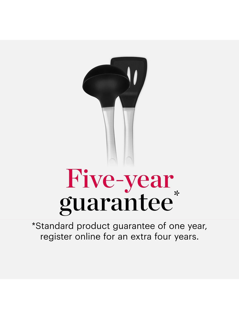 Good Food 6-piece black cooking utensil set, UK version