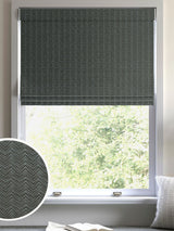 Next Marte Eucalyptus Green Made to Measure Roman Blind- Buy online at McGrocer