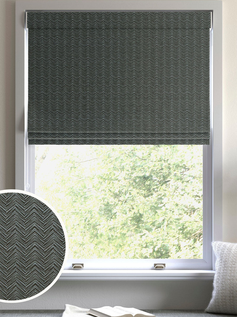 Eucalyptus Green made to measure Roman blind, imported from the UK