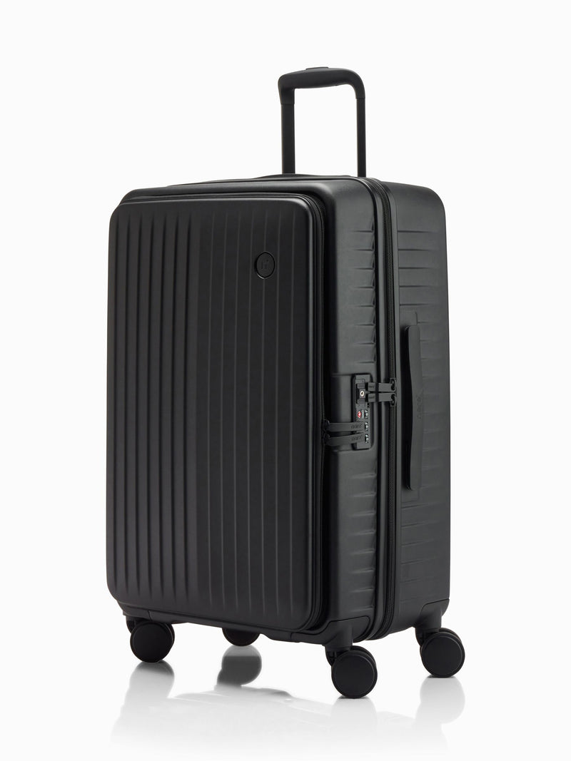 Nere Black Venture Dual Open suitcase 65cm, imported from the UK