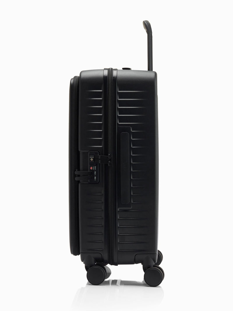 Nere Black Venture Dual Open suitcase 65cm, imported from the UK