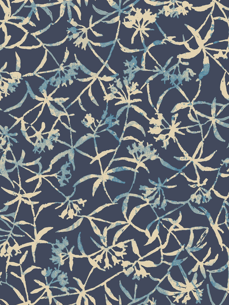 Ohpopsi Navy Entwine wallpaper 10m roll, UK version