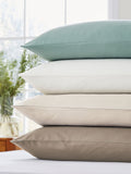 Bedeck of Belfast Celadon 400 Thread Count 100% Cotton Sateen Duvet Cover and Pillowcase Set