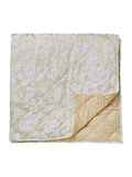 Sanderson Gold Pyramus Quilted Throw 260x265cm (British brand)