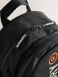 Superdry Black Back to School Logo Backpack (British brand)