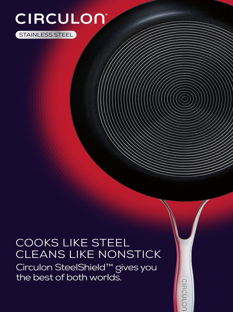 Circulon Steelshield Stainless Steel Hybrid Sauté Pan 22cm - British product