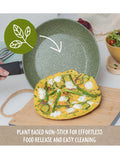 Prestige 5 piece green aluminium induction cookware set, imported from the UK