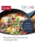 Prestige Black Thermosmart Non-Stick Induction Saucepan Set, 3-Piece, imported from the UK