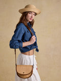 Joules Daphne Neutral Straw Effect crossbody bag, imported from the UK