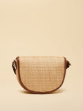 Joules Daphne Neutral Straw Effect crossbody bag, imported from the UK