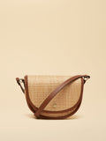 Joules Daphne Neutral Straw Effect crossbody bag, imported from the UK