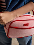Joules Blair red canvas cross body bag - British product