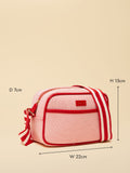 Joules Blair red canvas cross body bag - British product