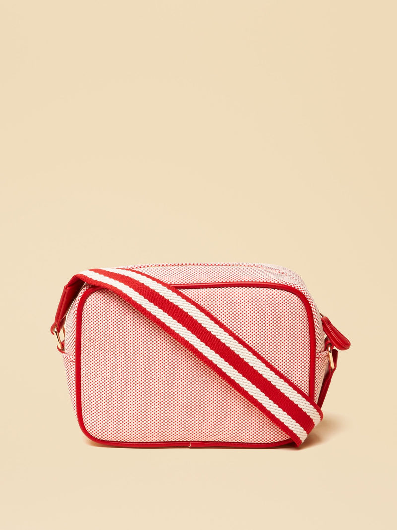 Joules Blair red canvas cross body bag - British product