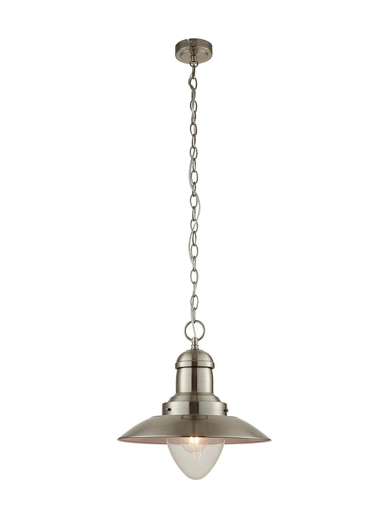 Gallery Home Mendocino ceiling pendant light satin nickel, UK version