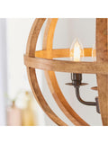 Gallery Home Tobia ceiling pendant light with mango wood, UK version
