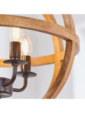 Gallery Home Tobia ceiling pendant light with mango wood, UK version