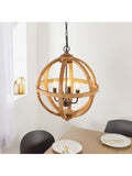 Gallery Home Tobia ceiling pendant light with mango wood, UK version