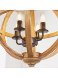 Gallery Home Tobia ceiling pendant light with mango wood, UK version