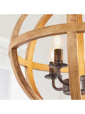 Gallery Home Tobia ceiling pendant light with mango wood, UK version