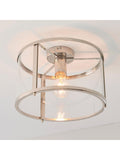 Gallery Home silver Harlow ceiling light, imported from the UK