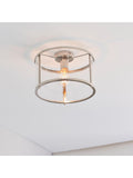 Gallery Home silver Harlow ceiling light, imported from the UK
