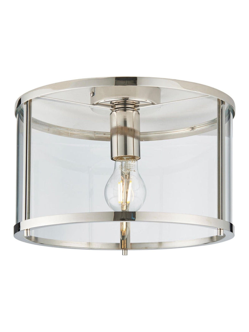 Gallery Home silver Harlow ceiling light, imported from the UK