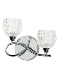 Gallery Home twin wall light chrome left hand, imported from the UK