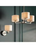 Gallery Home 3-arm matt nickel ceiling pendant light, UK version