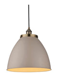 Gallery Home Ferris ceiling pendant light vintage stone brass - British product