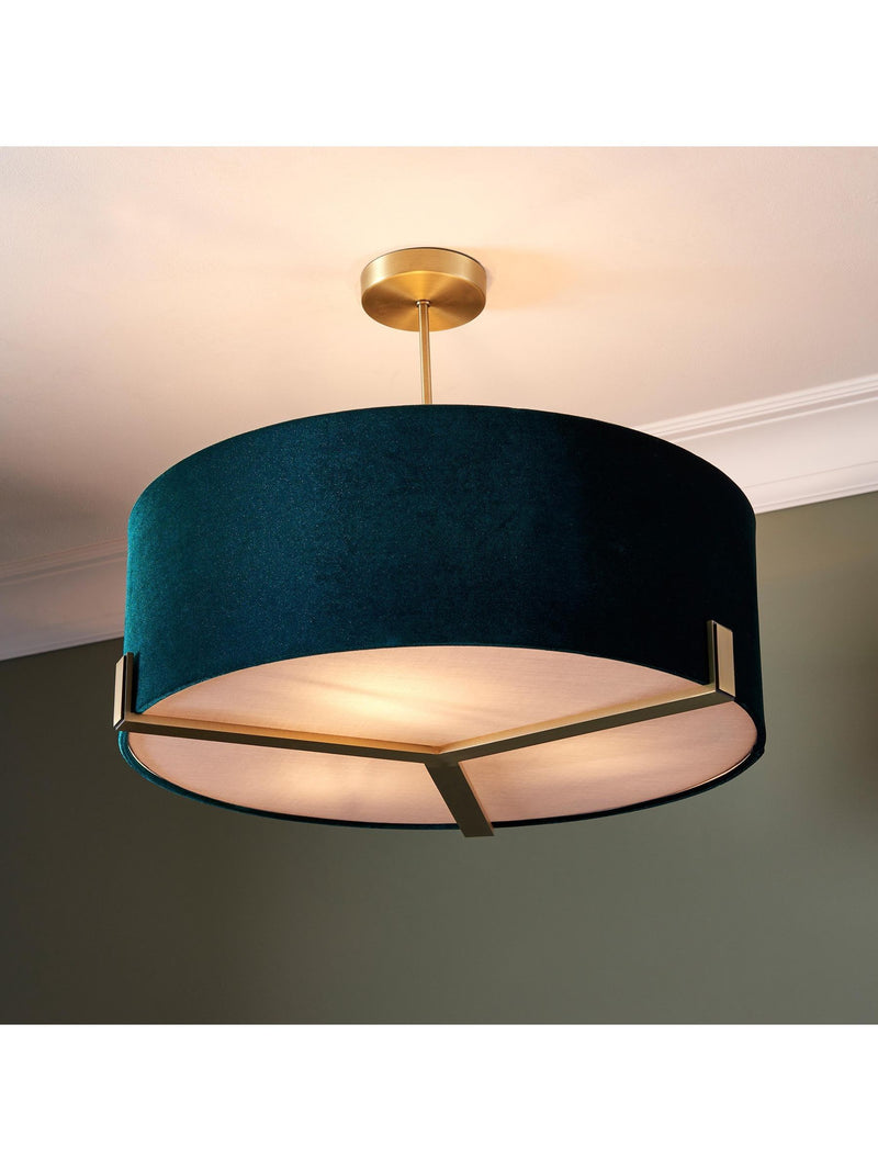 Gallery Home antique brass Hartley pendant light, UK version