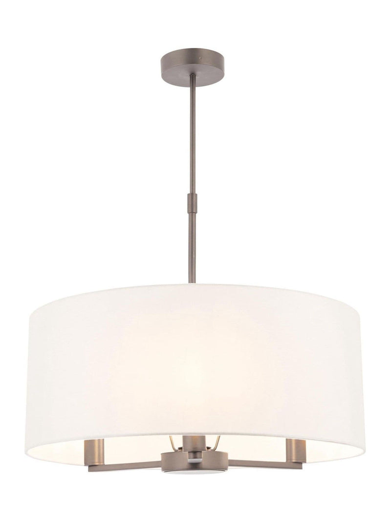 Gallery Home Silver Dalvin Matt Nickel ceiling pendant light - British product