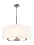 Gallery Home Silver Dalvin Matt Nickel ceiling pendant light - British product