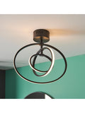 Gallery Home Avanta ceiling lamp black hoop, imported from the UK
